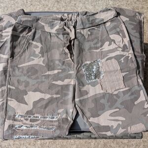 Camouflage Patchwork Pants